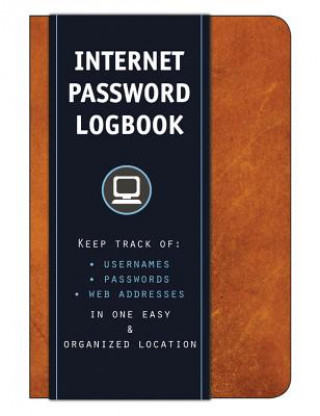 Knjiga Internet Password Logbook (Cognac Leatherette) Editors of Rock Point