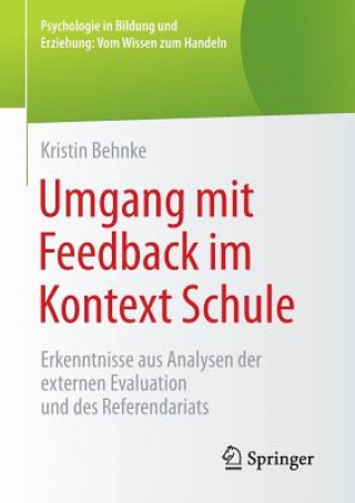 Kniha Umgang Mit Feedback Im Kontext Schule Kristin Behnke