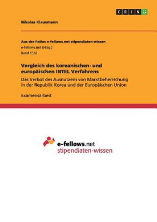 Book Vergleich des koreanischen- und europaischen INTEL Verfahrens Nikolas Klausmann