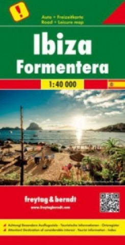 Tiskanica Ibiza - Formentera, Special Places of Excursion Road Map 1:40 000 