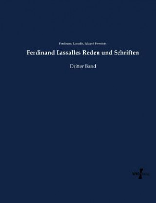 Kniha Ferdinand Lassalles Reden und Schriften Eduard Bernstein