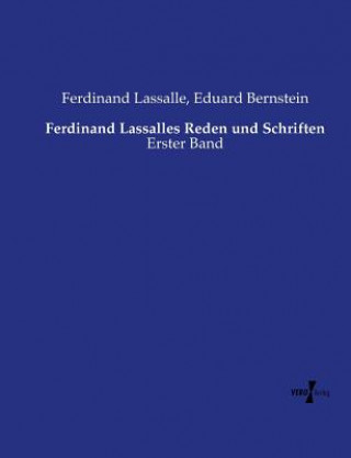 Kniha Ferdinand Lassalles Reden und Schriften Eduard Bernstein