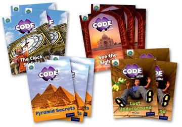 Kniha Project X CODE Extra: Purple Book Band, Oxford Level 8: Wonders of the World and Pyramid Peril, Class pack of 12 Mara Bergman