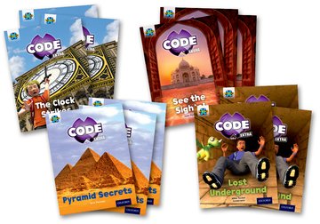 Book Project X CODE Extra: Purple Book Band, Oxford Level 8: Wonders of the World and Pyramid Peril, Class pack of 12 Mara Bergman