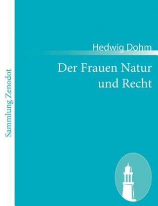 Книга Frauen Natur und Recht Hedwig Dohm