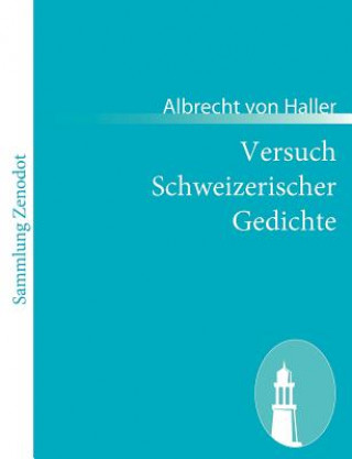 Książka Versuch Schweizerischer Gedichte Albrecht von Haller