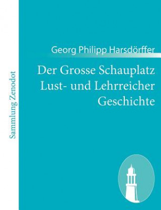 Carte Grosse Schauplatz Lust- und Lehrreicher Geschichte Georg Philipp Harsdörffer
