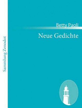 Libro Neue Gedichte Betty Paoli