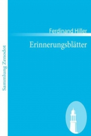 Könyv Erinnerungsblätter Ferdinand Hiller