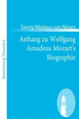 Carte Anhang zu Wolfgang Amadeus Mozart's Biographie Georg Nikolaus von Nissen