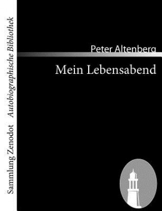 Buch Mein Lebensabend Peter Altenberg