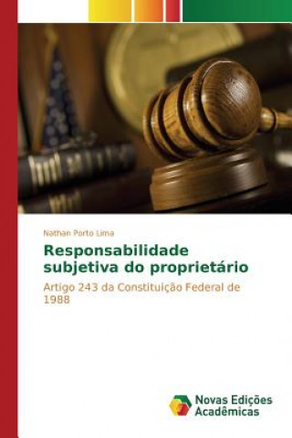 Buch Responsabilidade subjetiva do proprietario Porto Lima Nathan