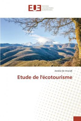 Livre Etude de l'Ecotourisme de Vriendt-A