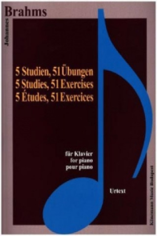 Nyomtatványok 5 Studien, 51 Übungen Johannes Brahms