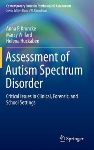 Könyv Assessment of Autism Spectrum Disorder Anna P. Kroncke