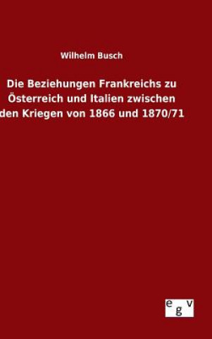 Kniha Beziehungen Frankreichs zu OEsterreich und Italien zwischen den Kriegen von 1866 und 1870/71 Wilhelm Busch