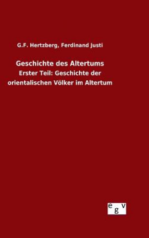 Carte Geschichte des Altertums G F Justi Ferdinand Hertzberg