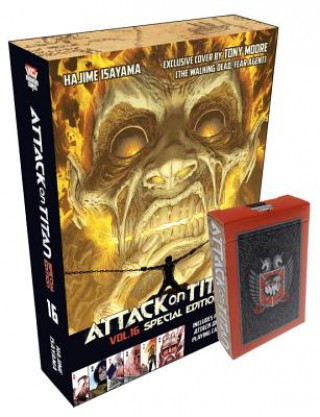 Book Attack on Titan 16 Manga Special Edition with Playing Cards Hajime Isayama