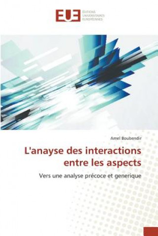 Könyv L'Anayse Des Interactions Entre Les Aspects Boubendir-A