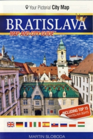 Kniha Bratislava mapa centra mesta Martin Sloboda