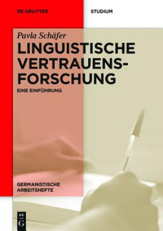 Book Linguistische Vertrauensforschung Pavla Schäfer