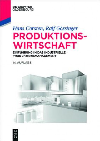 Kniha Produktionswirtschaft Hans Corsten