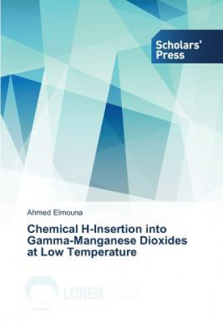 Könyv Chemical H-Insertion into Gamma-Manganese Dioxides at Low Temperature Elmouna Ahmed