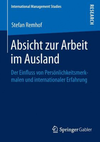 Książka Absicht Zur Arbeit Im Ausland Stefan Remhof