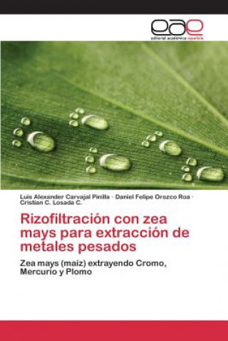 Könyv Rizofiltracion con zea mays para extraccion de metales pesados Carvajal Pinilla Luis Alexander