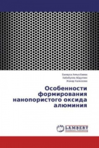 Kniha Osobennosti formirovaniya nanoporistogo oxida aljuminiya Balausa Alpysbaeva