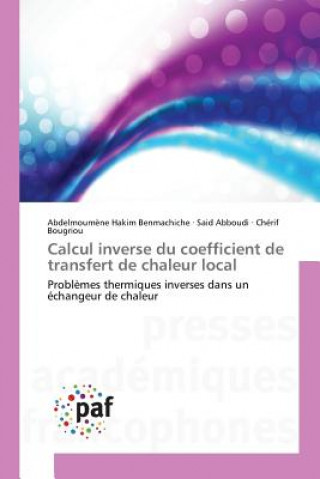 Kniha Calcul Inverse Du Coefficient de Transfert de Chaleur Local 
