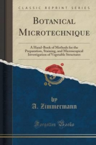 Książka Botanical Microtechnique A Zimmermann