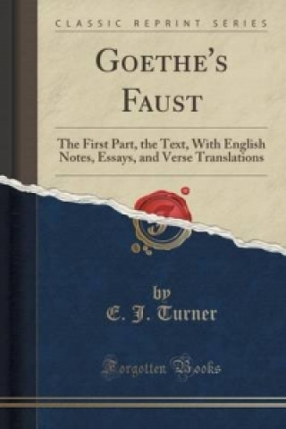 Book Goethe's Faust E J Turner