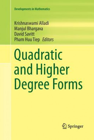 Kniha Quadratic and Higher Degree Forms Krishnaswami Alladi