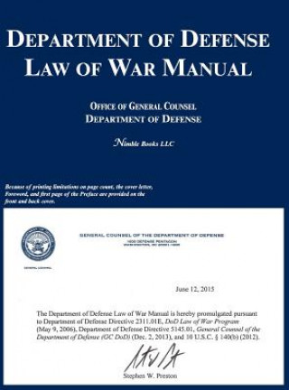 Książka Department of Defense Law of War Manual Ogc Department of Defense