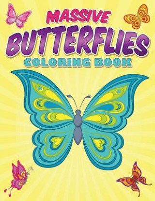 Książka Massive Butterflies Coloring Book Bowe Packer