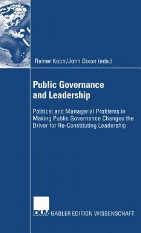 Kniha Public Governance and Leadership Rainer Koch