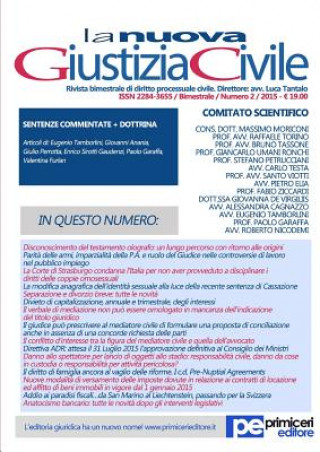 Knjiga La Nuova Giustizia Civile (Anno 2, Numero 2) Luca Tantalo