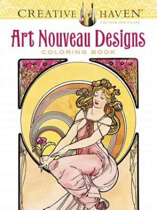 Книга Creative Haven - Art Nouveau Designs Coloring Book Alphonse Maria Mucha