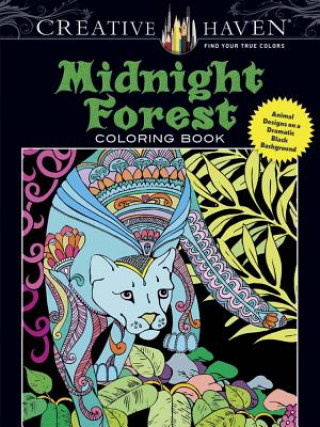 Kniha Creative Haven Midnight Forest Coloring Book Lindsey Boylan
