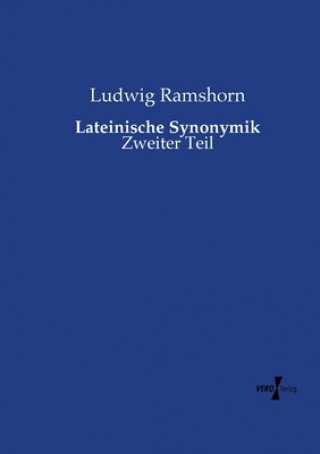 Book Lateinische Synonymik Ludwig Ramshorn