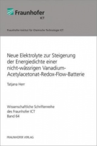 Carte Neue Elektrolyte zur Steigerung der Energiedichte einer nicht-wässrigen Vanadium-Acetylacetonat-Redox-Flow-Batterie. Tatjana Herr