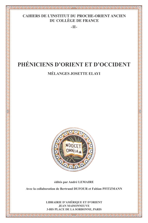 Книга Pheniciens D'Orient Er D'Occident Melang 