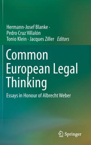 Kniha Common European Legal Thinking Hermann-Josef Blanke