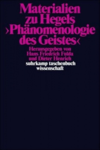 Kniha Materialien zu Hegels »Phänomenologie des Geistes« Hans Friedrich Fulda