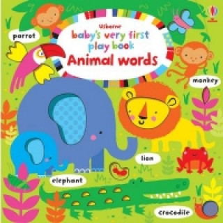 Book Baby's Very First Play Book Animal words Fiona Watt