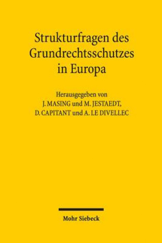 Kniha Strukturfragen des Grundrechtsschutzes in Europa Johannes Masing