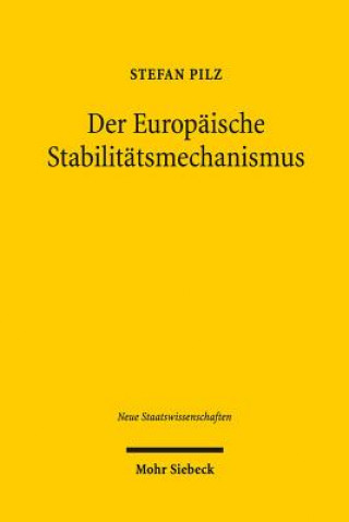 Könyv Der Europaische Stabilitatsmechanismus Stefan Pilz