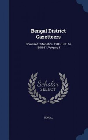 Carte Bengal District Gazetteers BENGAL