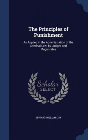 Kniha Principles of Punishment EDWARD WILLIAM COX
